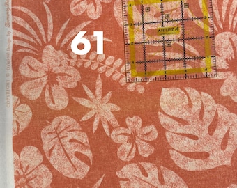 Hawaiian Fabrics - 61 - Hawaiian Aloha Print - Outdoor Fabric - Tommy Bahama Fabrics - Canvas - Water Resistant - Tropical - Floral