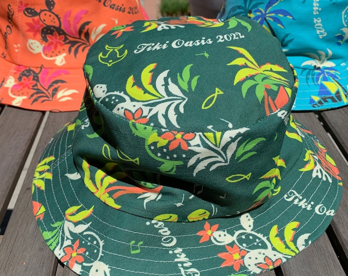 Canvas Bucket Hats - Tiki Oasis Collection 2022 - Trip To The Tropics - Michael Uhlenkott