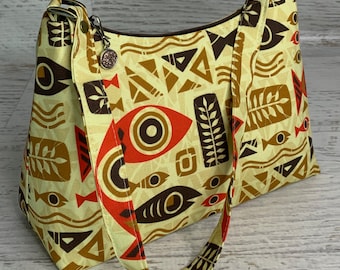 Jeff Granito Designs - Sea Life - Shoulder Bag - Purse - Handbag - Clutch - Wristlet - MCM - Retro Modern - Tropical - Tiki