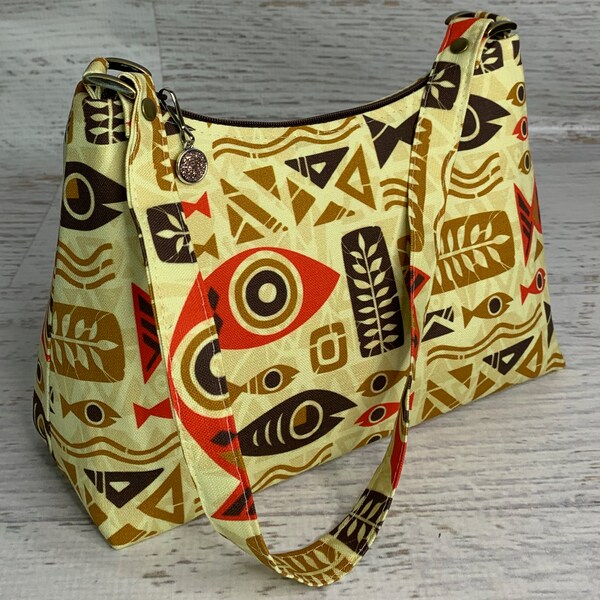 Jeff Granito Designs | Sea Life | Shoulder Bag | Purse | Handbag | Clutch - Wristlet - MCM - Retro Modern - Tropical - Tiki