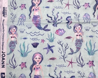 Remnant Fabrics | Mermaids Sirens of the Seas Cotton FLANNEL