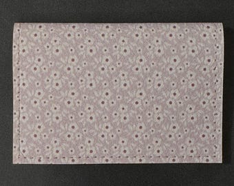 Country Floral Vinyl Gift Card Wallet – Dusty Pink