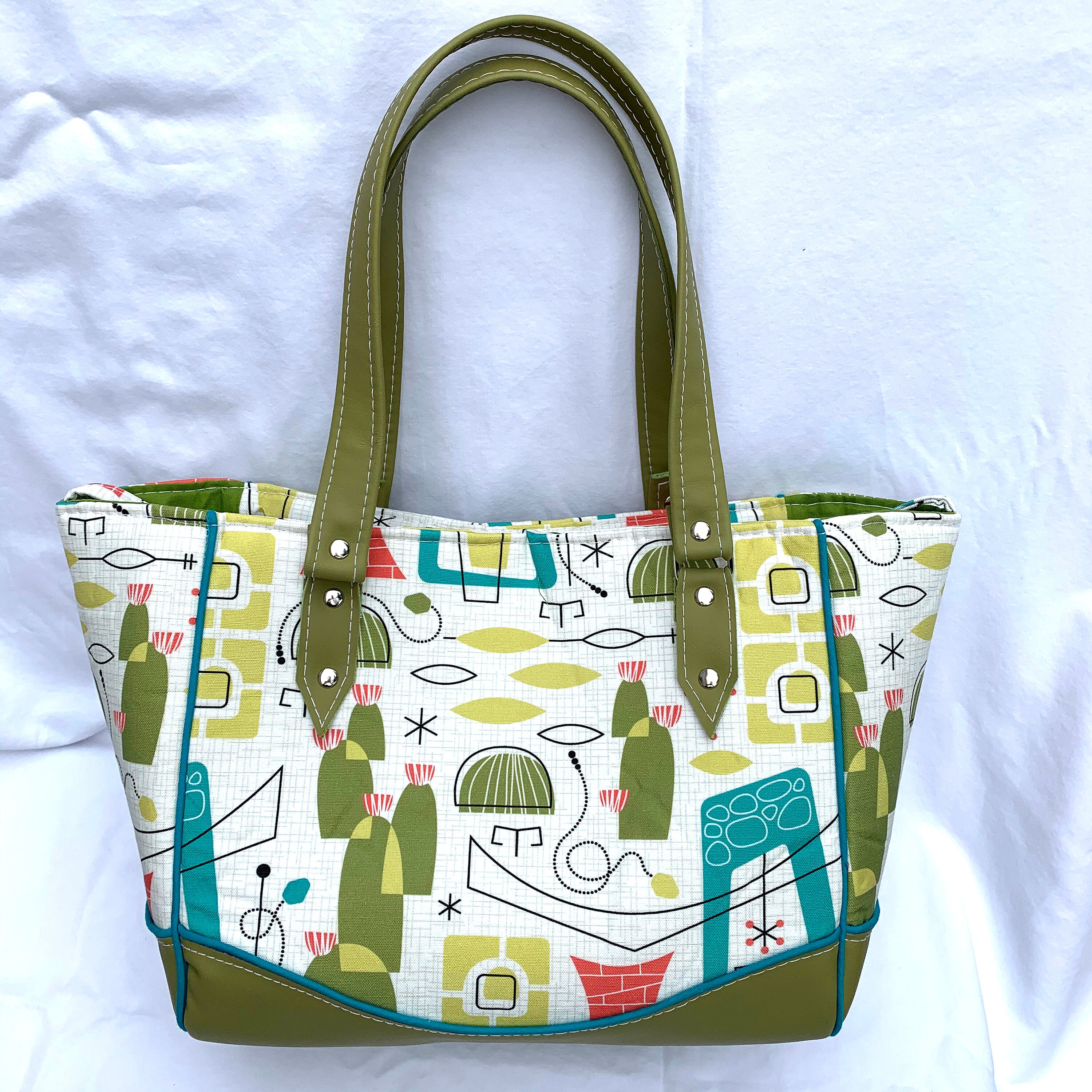 Southwest Desert MidCentury Modern - Vinyl Shoulder Bag - Handbag ...