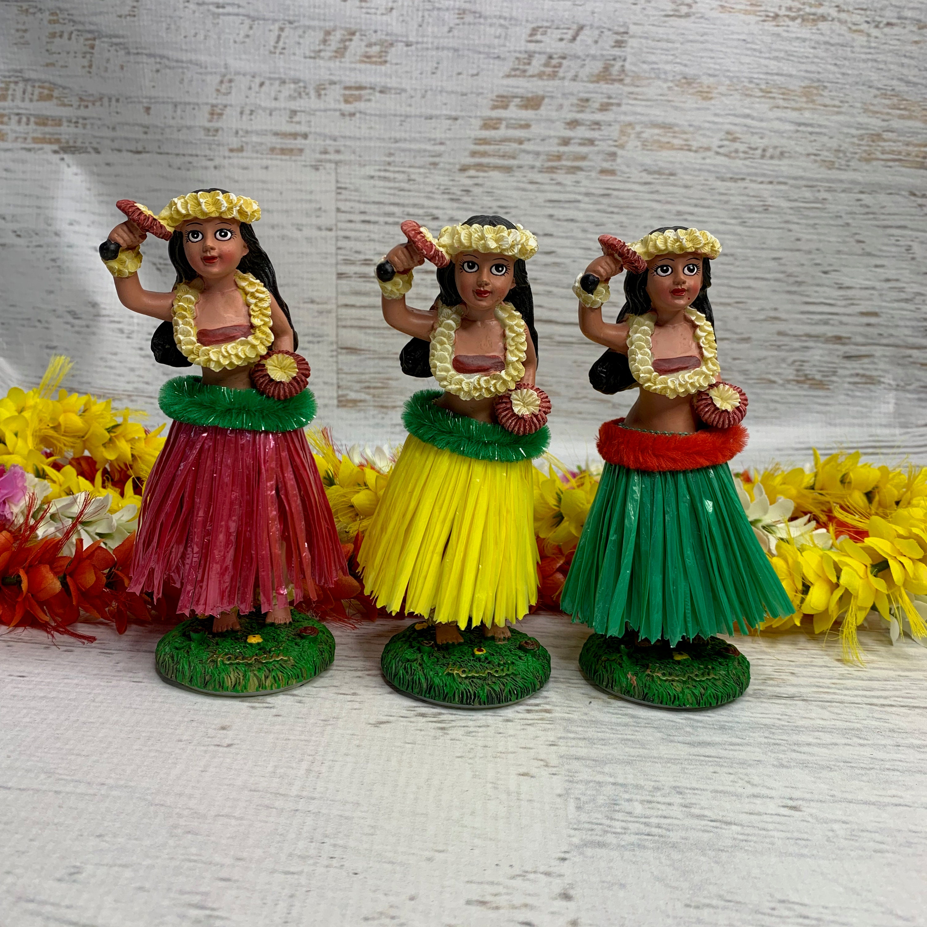 Vintage Large Dashboard Hula Doll Sweet KeAloha Resin Plastic Skirt Tiki  Bar Assorted Color Skirts New In Box -  Österreich