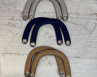 U Horseshoe Shaped Purse Handles - Flexible Vinyl - Set of 2 - Perfect for Bags - Handbags - Knitting Bags - Knitted or Crocheted Bags