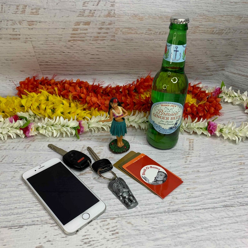 Vintage Mini Dashboard Hula Doll Hula Girl Resin Tiki | Etsy