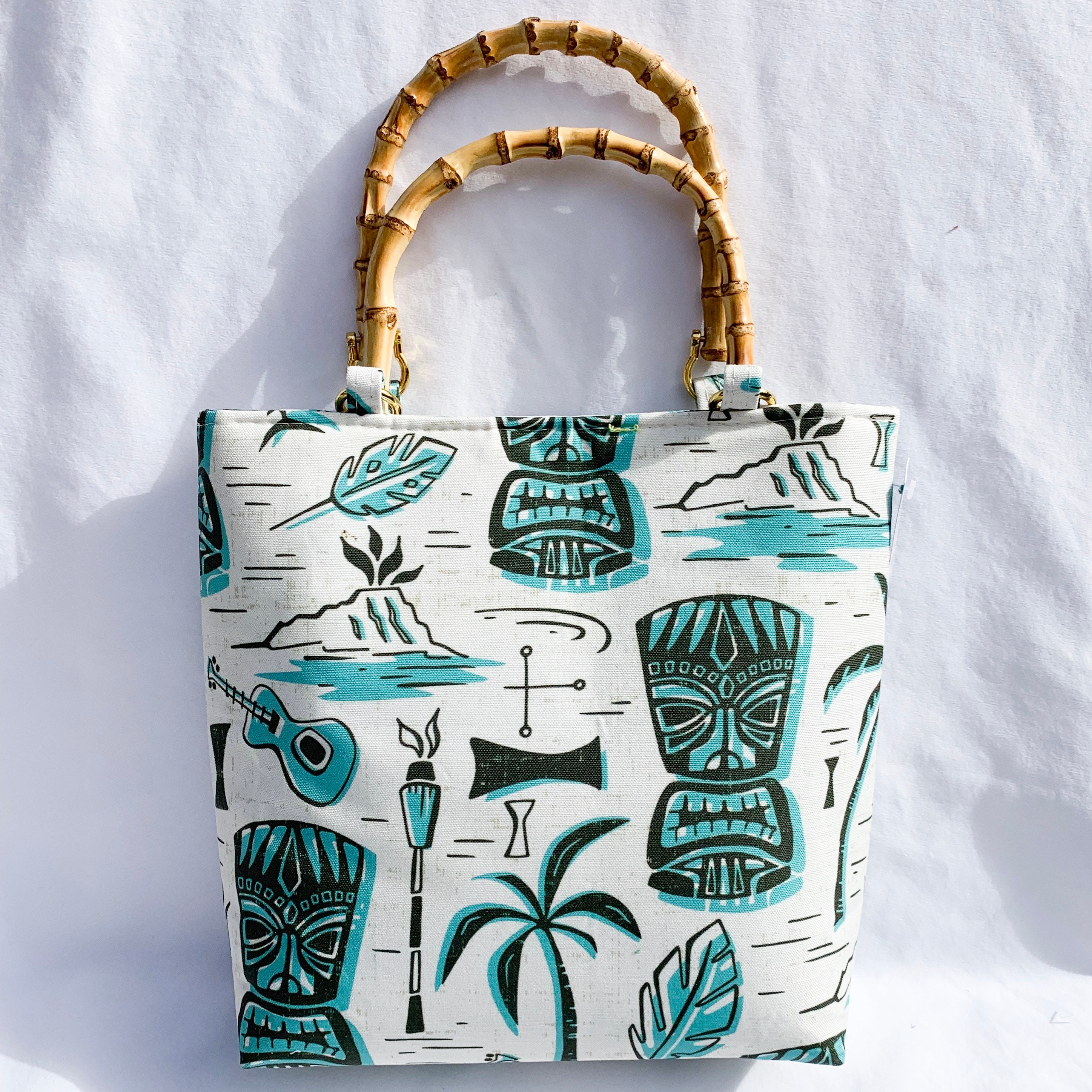 Tote Bag Purse Handbag Tropical Tiki