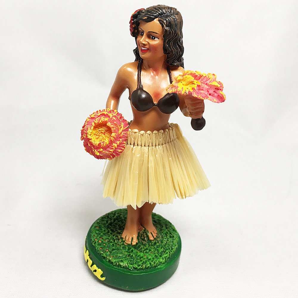 Mini Dashboard Hula Girl with Uli Uli Doll
