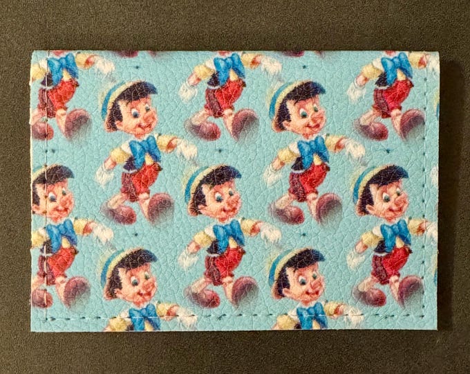 Pinocchio - Basic Gift Card Wallets - Christmas Stocking Stuffers - Business Card Holder  - Birthday