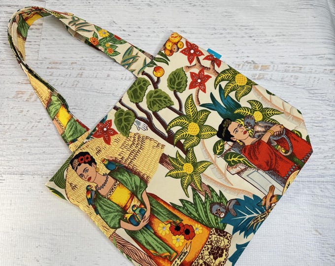 Frida's Garden Canvas Tote Bag