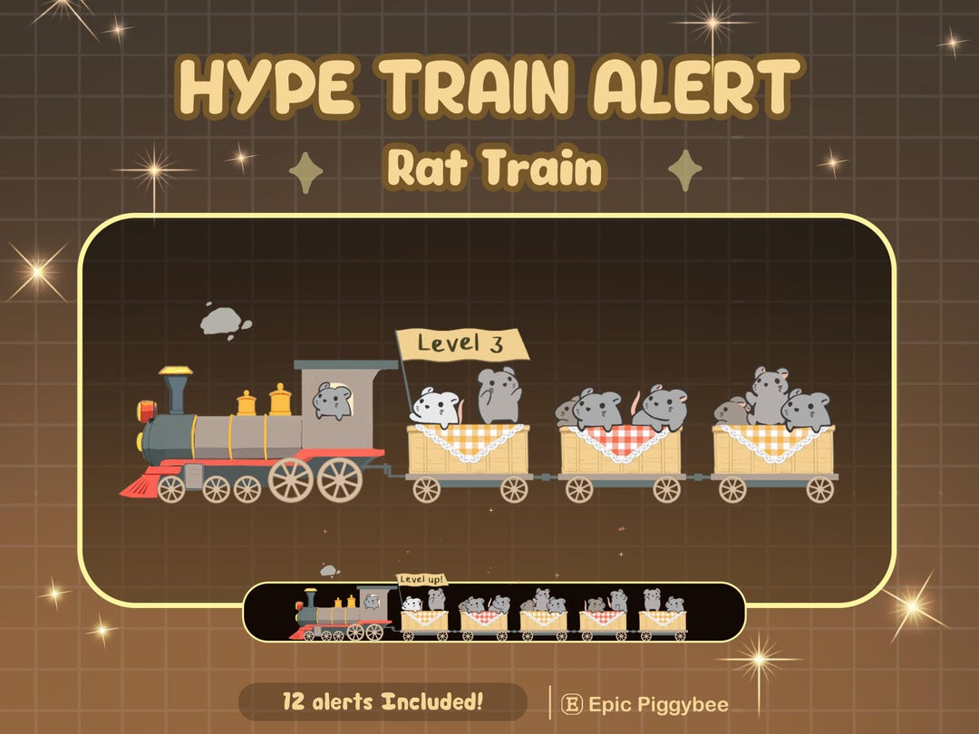 Rat Hype Train Alert for Twitch Streaming | Cute Dancing Mice Mouse ...