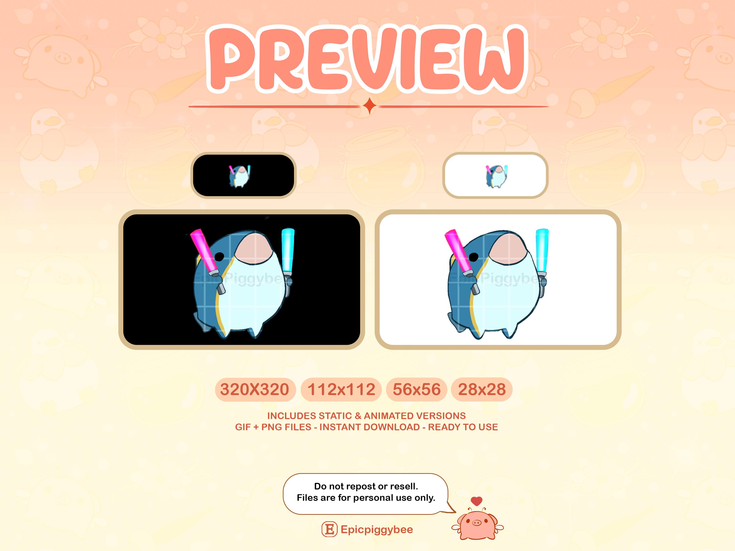 Tuna Rave Animated Emote for Twitch Discord Youtube | Cute Fish Party ...