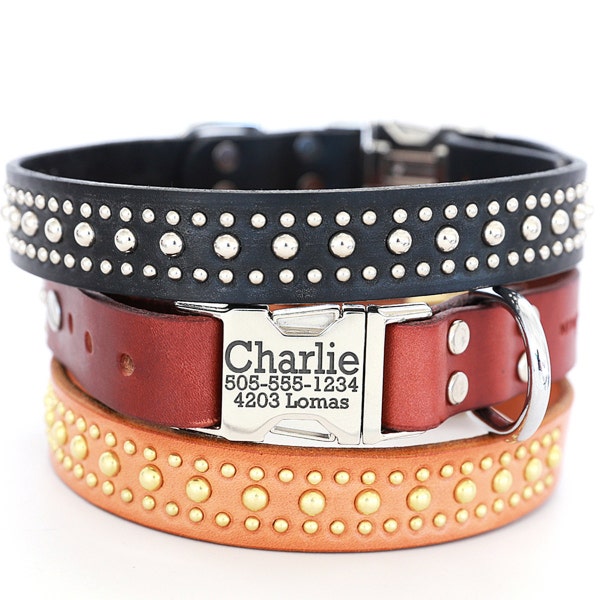 Engels hoofdstel gegraveerde leren halsband, leren halsband gepersonaliseerde gesp halsband, gegraveerde halsband, halsband huisdier -- The Bart