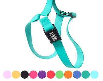 Arnés ligero de Biothane para perros: fácil de poner, impermeable, hebilla personalizable.