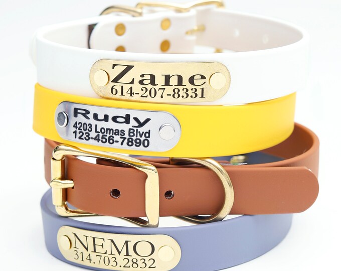 Personalized Dog Collars for the Super Cool Dog by shopmimigreen