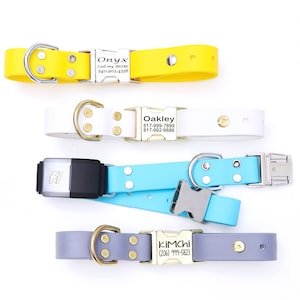 Fi Compatible Dog Collar | Waterproof Dog Collar w Engraved BUCKLE- StinkProof, Dirt Resistant | GPS Dog Tracker Collar | Series 2 & 3