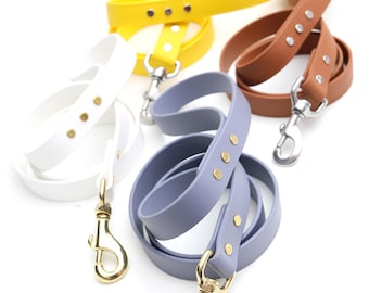 Waterproof Dog LEASH |  StinkProof, Dirt Resistant, Sporting Dog, Hunting Dog, Swimming Dog | Leather Alternative Biothane Leash | Colorful