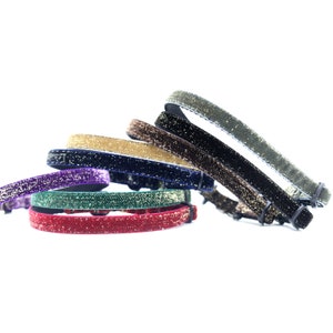 Collare per gatti Starlight Glitter Velvet in 8 colori! - Collare per gatti BreakAway - Collari per gattini - Collare di sicurezza per gatti - Collare per gatti alla moda - Collare per gatti di design