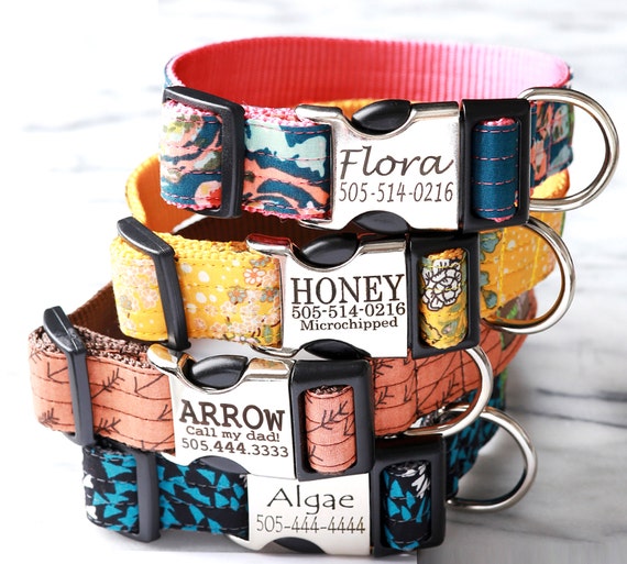 Etsy personalized dog collar cheap