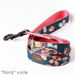 9 VOILE Styles Patterned Dog Leash 4', 5' or 6' Custom Dog Leash Soft Cute Dog Lead Fun Colorful Leash Modern Dog Leash image 1