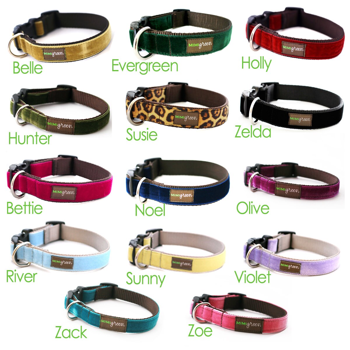 Lazer Etched Personalized Velvet Dog Collar 25 Colors Etsy