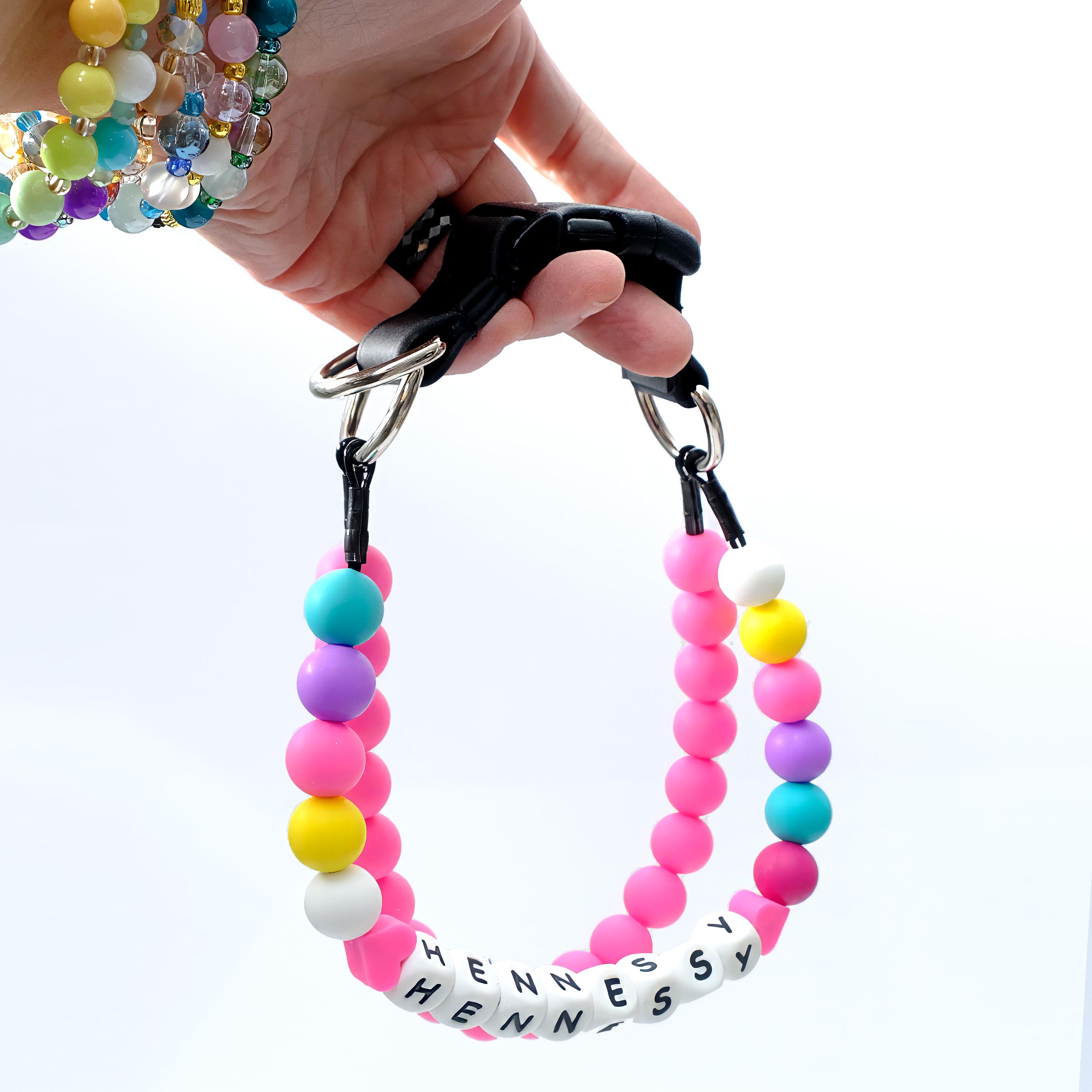 Friendship Bracelet Dog Collar with Name | Beaded Dog Collar | Dog ID Friendship Collar | Custom Beaded Dog Necklace | Beaded Dog Collar