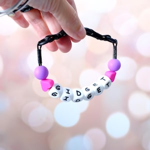 Friendship Cat Collar with Name: Custom Beaded Breakaway Collar