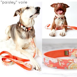 9 VOILE Styles Patterned Dog Leash 4', 5' or 6' Custom Dog Leash Soft Cute Dog Lead Fun Colorful Leash Modern Dog Leash image 6