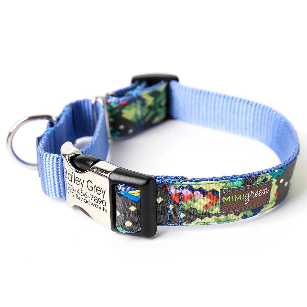 Engraved Buckle Martingale Dog Collar 20 CLASSIC COTTON Etsy