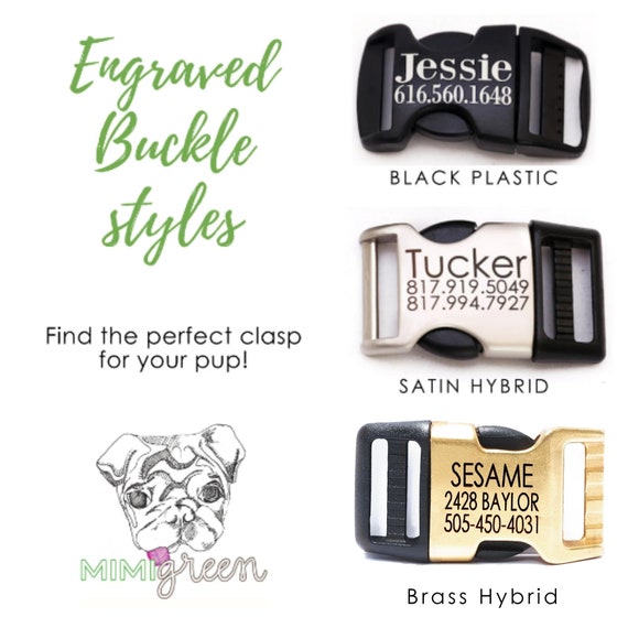 Collare Per Cani RIFLETTENTE Personalizzato Con Fibbia Incisa Al - Foto 4