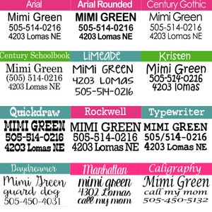 Laser Engraved Personalized Dog Collar 27 Nylon Colors Choices Monogram Buckle Dog ID Tag Custom Name Dog Collar image 6