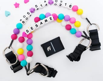 Fi Compatible Beaded Dog Collar: Friendship Bracelet Style, Series 3/3+