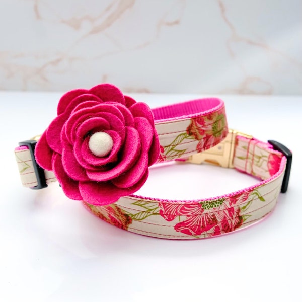 Magnolia Dog Collar Etsy