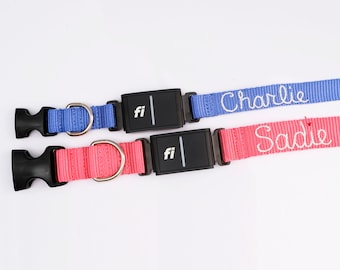 Handbesticktes Nylon Halsband Halsband: Hundehalsband 3er + 3er Reihe