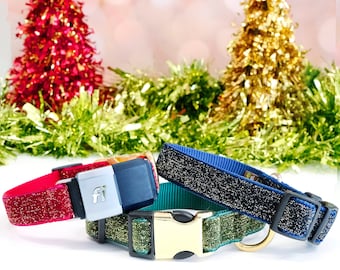 Fi Kompatibel Starlight Glitter Samt Hundehalsband | 8 Farben | Urlaub | GPS-Tracker-Band | Personalisierte Gravur ID | Serie 3 / 3+
