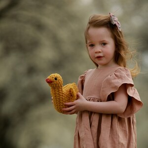 Marigold the Duck: Crochet stuffed animal toy duck plushie, Farm Animal, Imaginative Play, Stuffed animal Duck, Toddler Gifts image 4