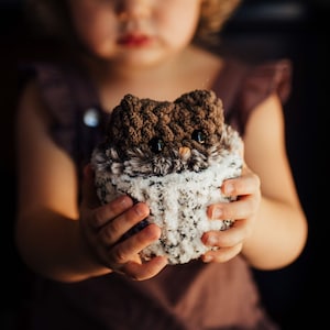 Chestnut Stuffed Owl: Soft Stuffed Toy, Farm Animal, Owl Plushie, Imaginative Play, Toddler Gifts.