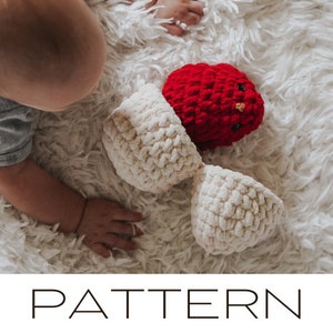 Crochet Hatching Cardinal Crochet Pattern, Quick Beginner Friendly Crochet Bird Pattern, Crochet Plush Toy Pattern, Hatchling Bird Pattern