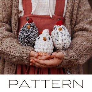 Crochet Mini Chicken Pattern, Crochet Plush Toy, Quick Crochet Pattern, PATTERN ONLY.