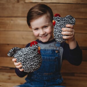 Poulet farci, pierre Plymoth, poulet en peluche, jeu de simulation, jeu ouvert, décoration sur le thème de la ferme pour enfants Papa & Peck Set