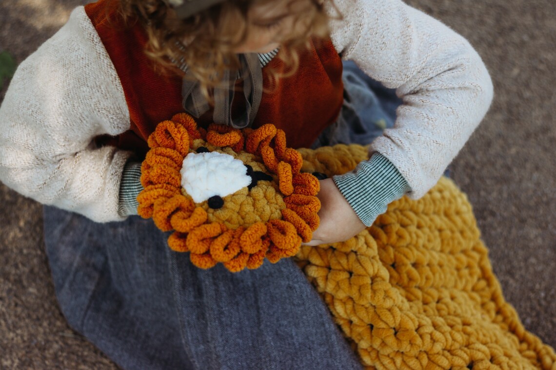 Lionheart Lovey Crochet Stuffed Animal Lion Lion Toy Etsy