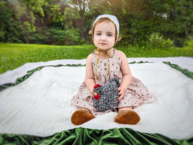 Poulet farci, pierre Plymoth, poulet en peluche, jeu de simulation, jeu ouvert, décoration sur le thème de la ferme pour enfants image 5