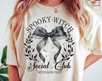 Spooky Witch Social Club Comfort Colors Tee