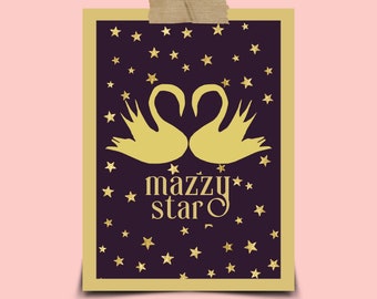 Mazzy Star 'Among My Swan' Album Art Poster