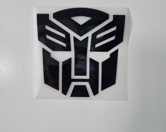 INDIGOS UG Adesivo Auto JDM Autobot - Sticker In Vinile Nero 96x88mm - Resistente E UV
