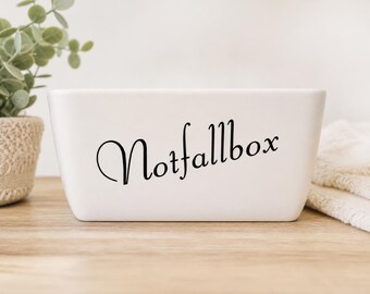 Wedding Emergency Box Stickers 3-Piece Set | Wedding Decoration Toilet Label Vinyl Stickers Wedding