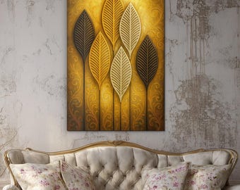 Golden image of leaves