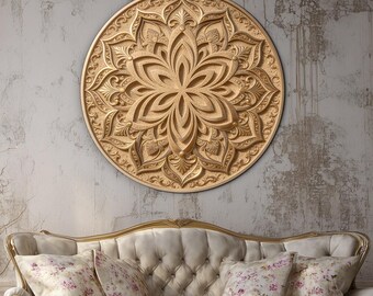 Golden wall mandala - Sampatti