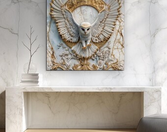 Luxury owl painting