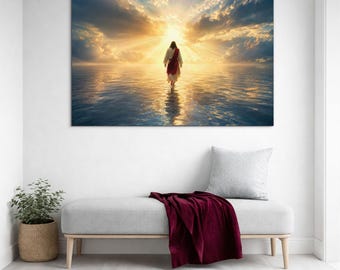 Religious image - Jesus walking on water
